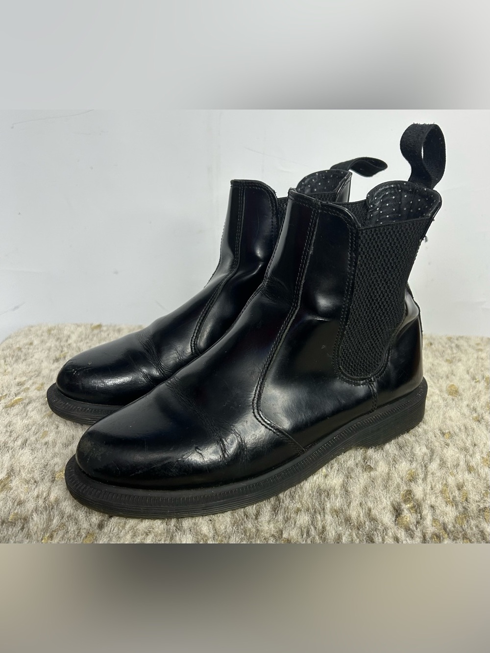 Dr. Marten Vintage Flora Black Boots Women's Size 6 - Picture 1 of 15